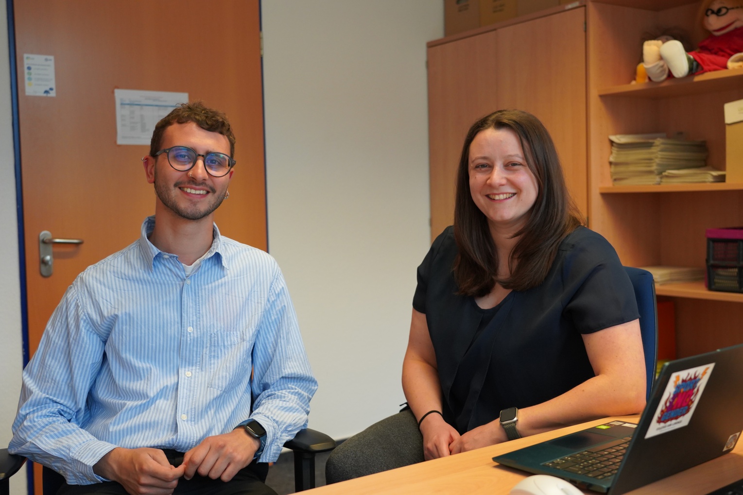 Besuch aus Italien am IPN: Im Gespräch mit Kristin Litteck und Matteo Lavecchia