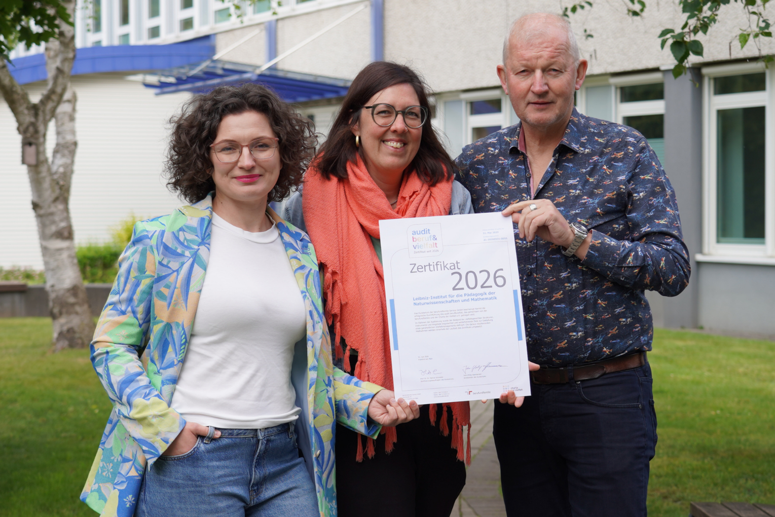 IPN erhält Zertifikat zum audit beruf&vielfalt