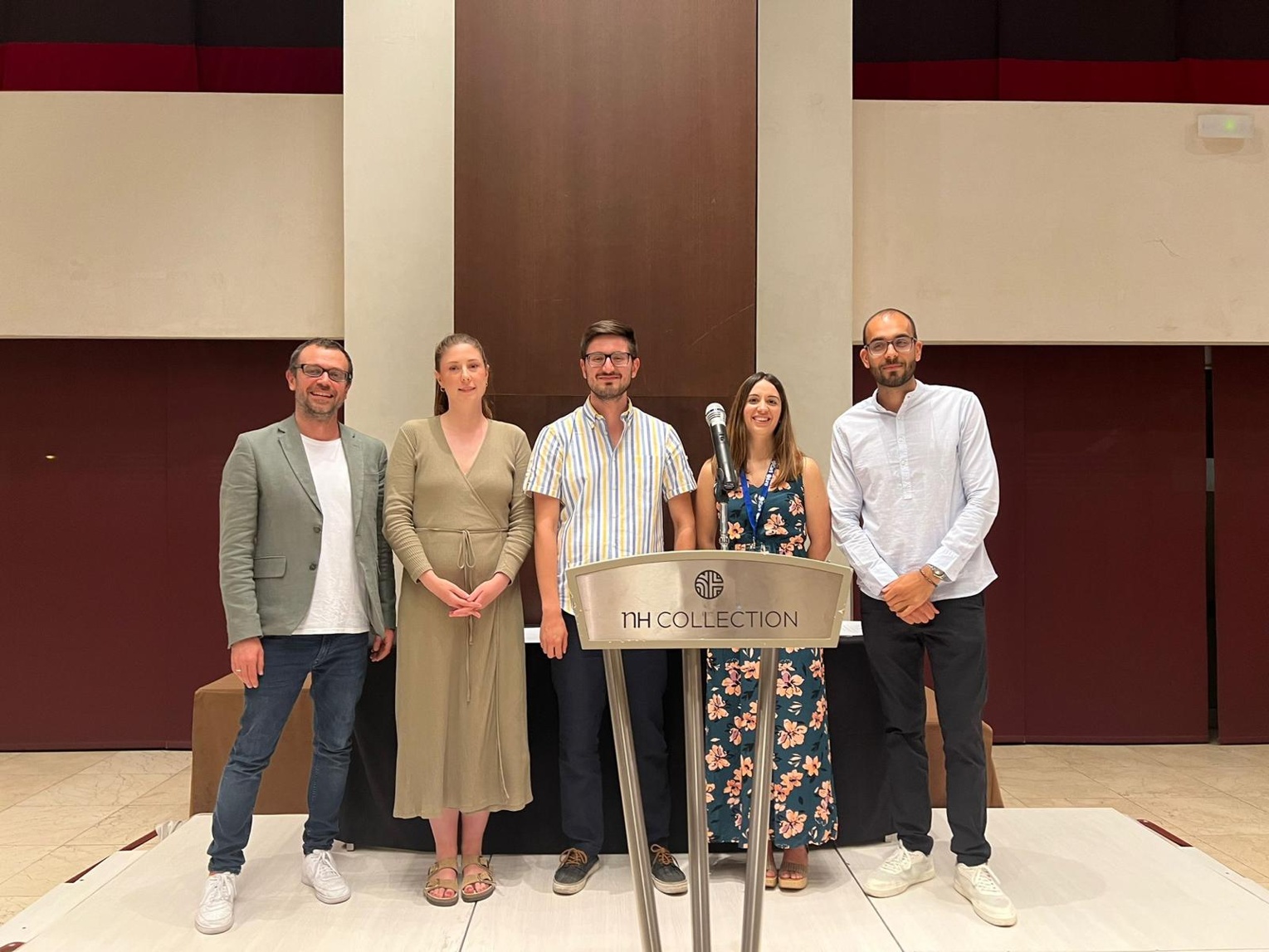 Dr. Lisa Benckwitz (2nd from left) at the awards ceremony during the reception of the JURE conference.