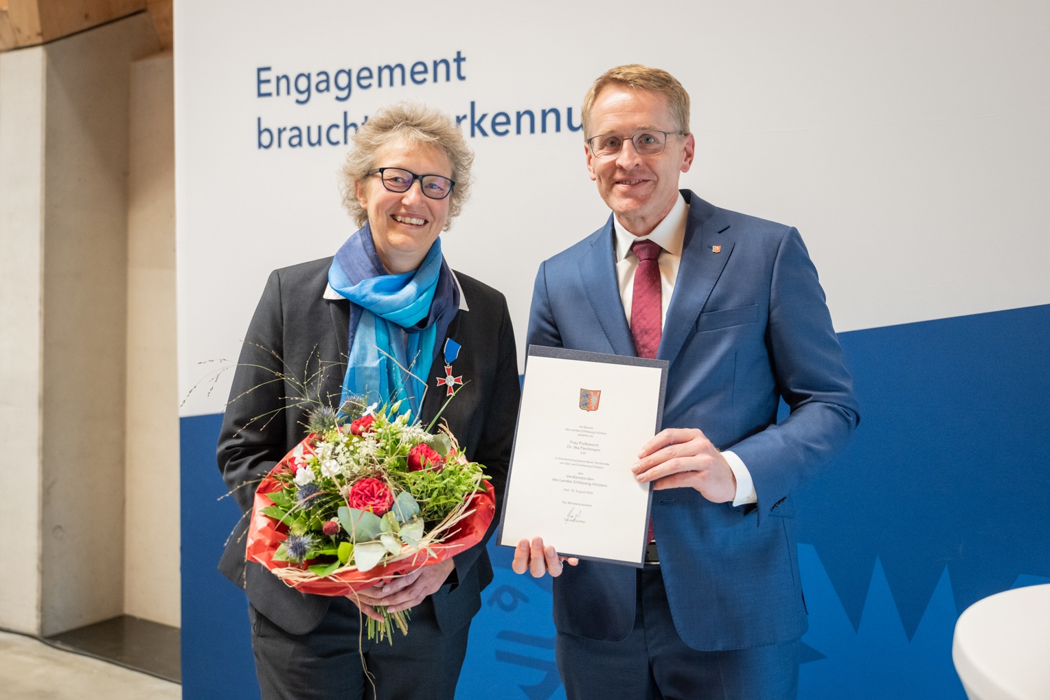 Schleswig-Holstein’s State Order of Merit awarded to Prof. Dr. Dr. h.c. Ilka Parchmann